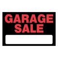 Hillman Hillman Group 839946 8 x 12 in. Black Styrene Garage Sale Sign -  - Pack of 6 6 Piece 839946